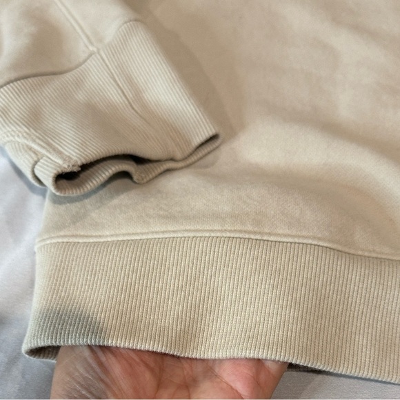 Lole Hoodie Half Zip Cream Long Sleeve Women's Sz XL - Picture 4 of 11